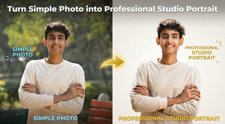 Turn Your Simple Photo Into a Professional Studio Portrait